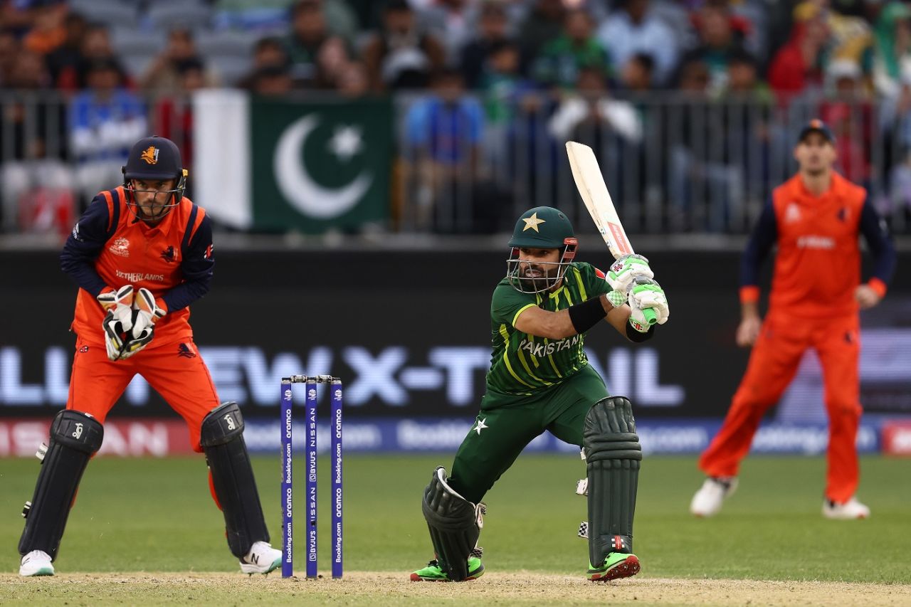 Mohammad Rizwan top-scored for Pakistan with his 49 runs, Men's T20 World Cup 2022, Perth, October 30, 2022
