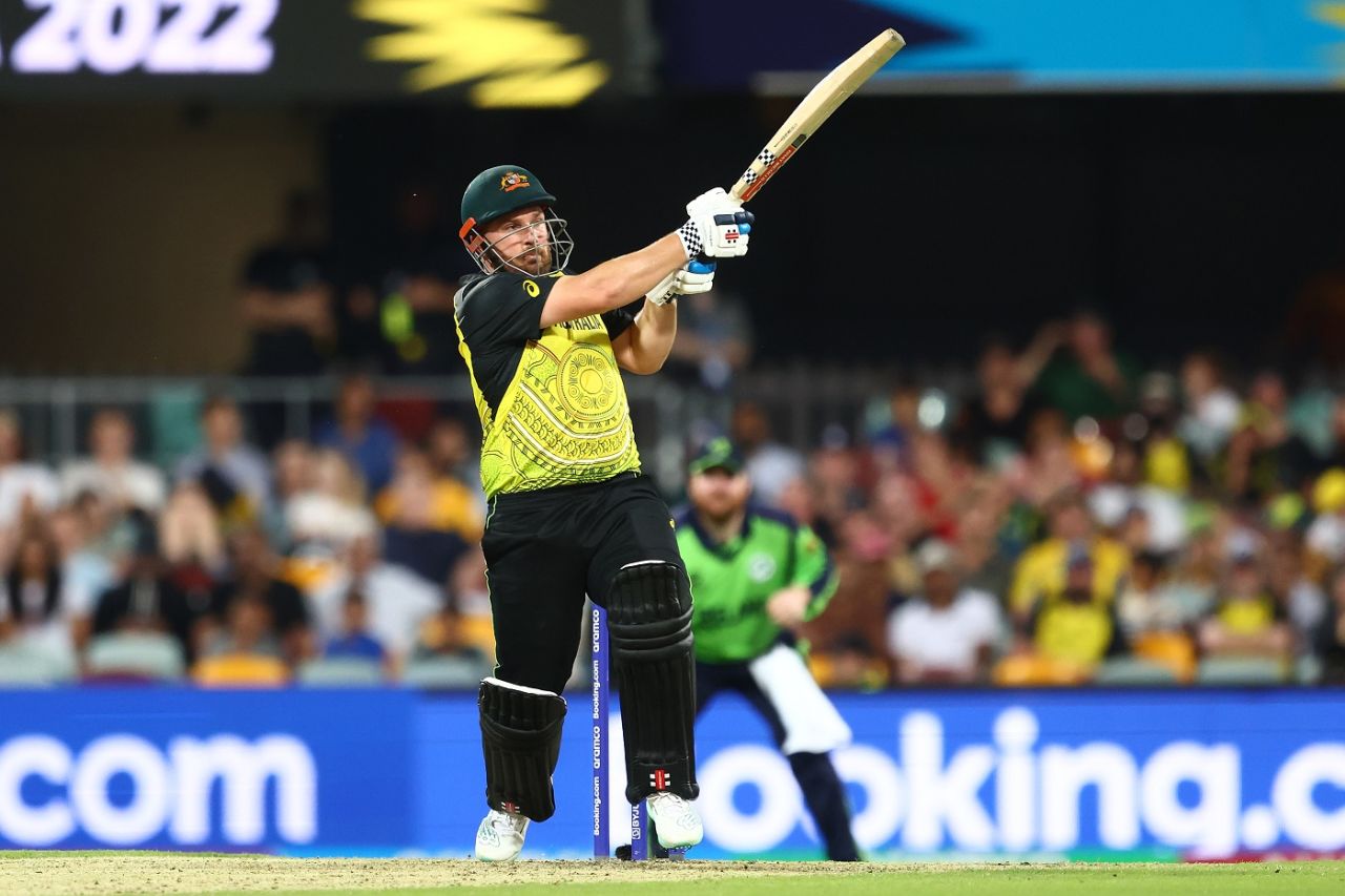 Aaron Finch goes big, Australia vs Ireland, Brisbane, Men's T20 World Cup 2022, October 31, 2022