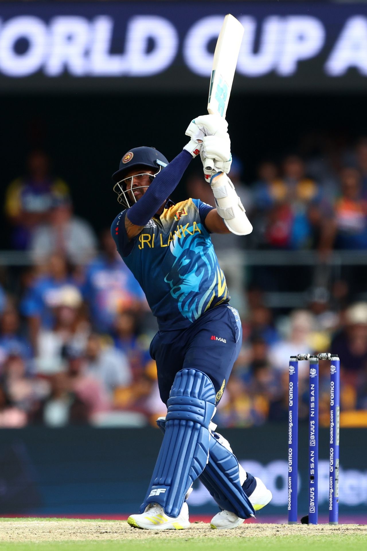 Kusal Mendis drives one over covers, Afghanistan vs Sri Lanka, Men's T20 World Cup, Brisbane, November 1, 2022