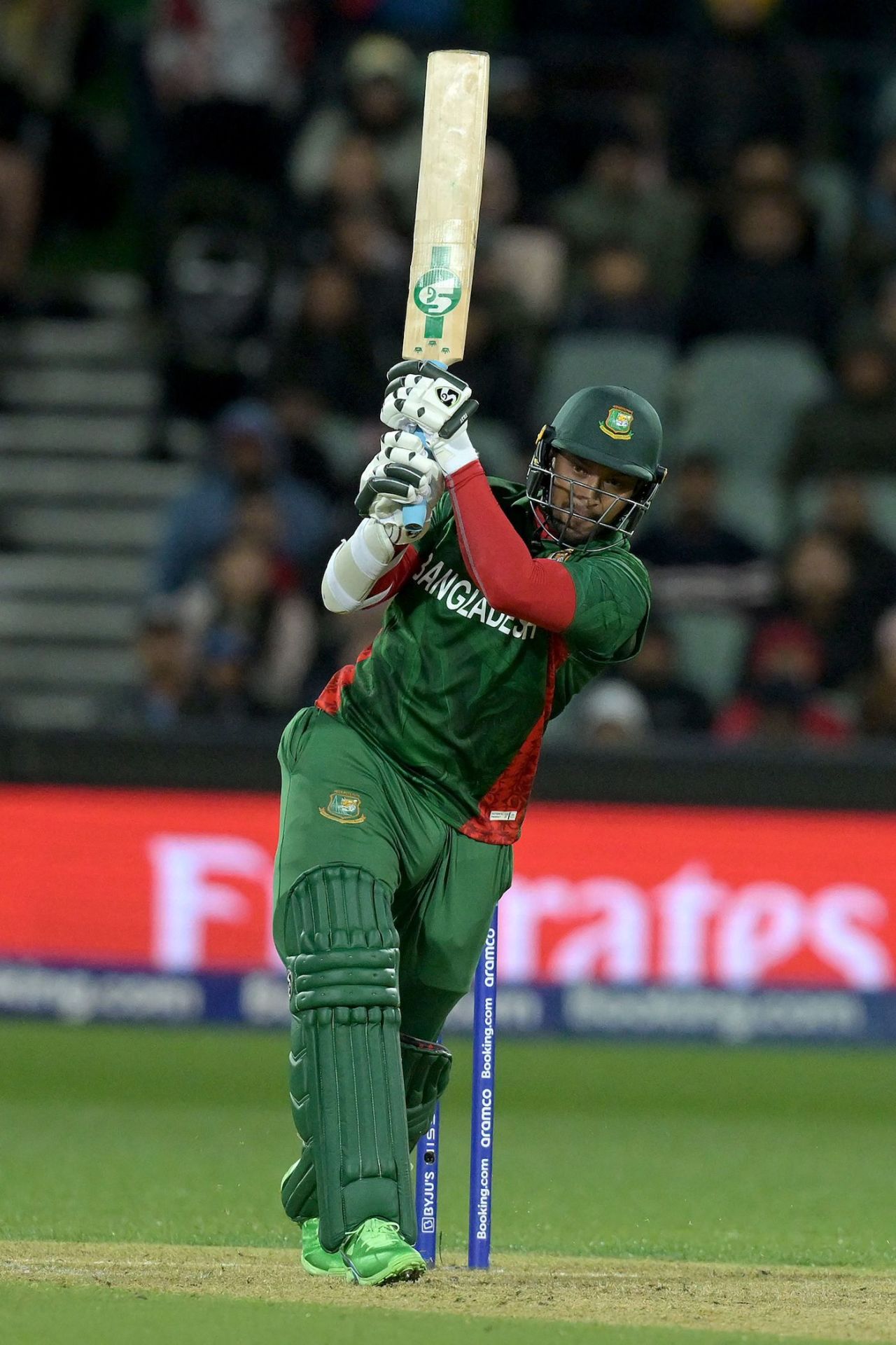 Shakib Al Hasan thrashes the ball down the ground, Bangladesh vs India, ICC Men's T20 World Cup 2022, Adelaide, November 2, 2022