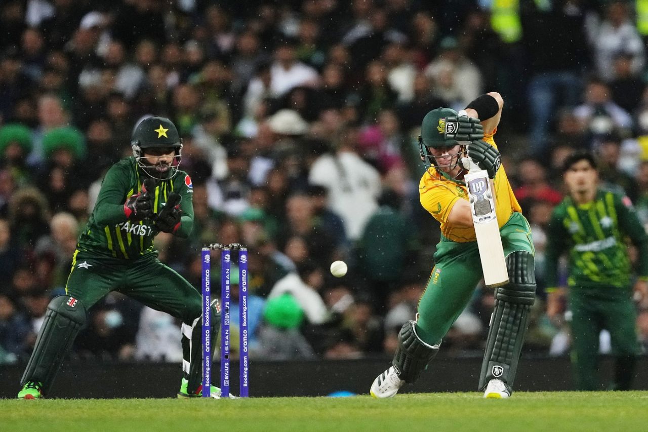 Tristan Stubbs sends one down the ground, Pakistan vs South Africa, ICC Men's T20 World Cup 2022, Sydney, November 3, 2022