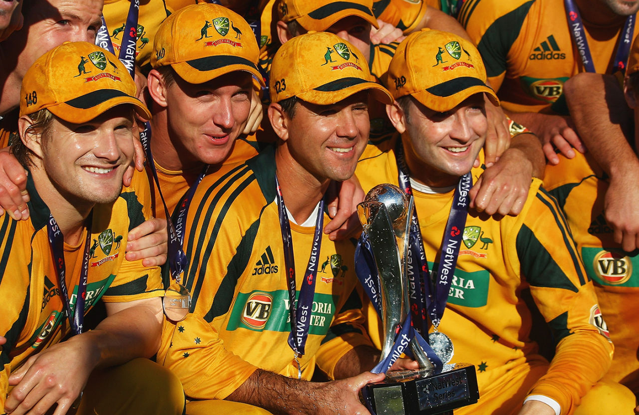 Australia celebrate with the NatWest Series Trophy, England v Australia, 7th ODI, Chester-le-Street, September 20, 2009