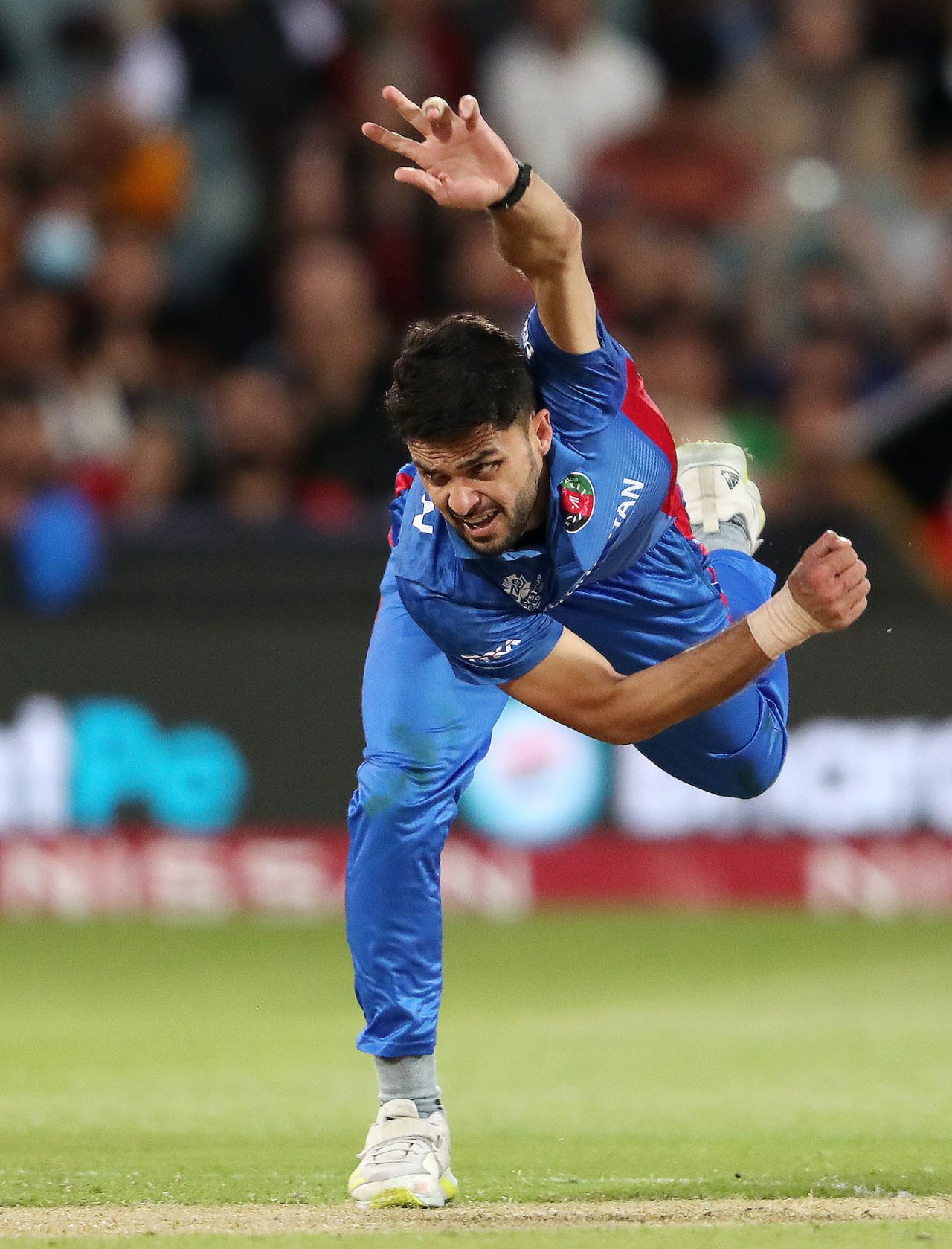 Naveen-ul-Haq ended with figures of 3 for 21, Afghanistan vs Australia, ICC Men's T20 World Cup 2022, Adelaide, November 4, 2022