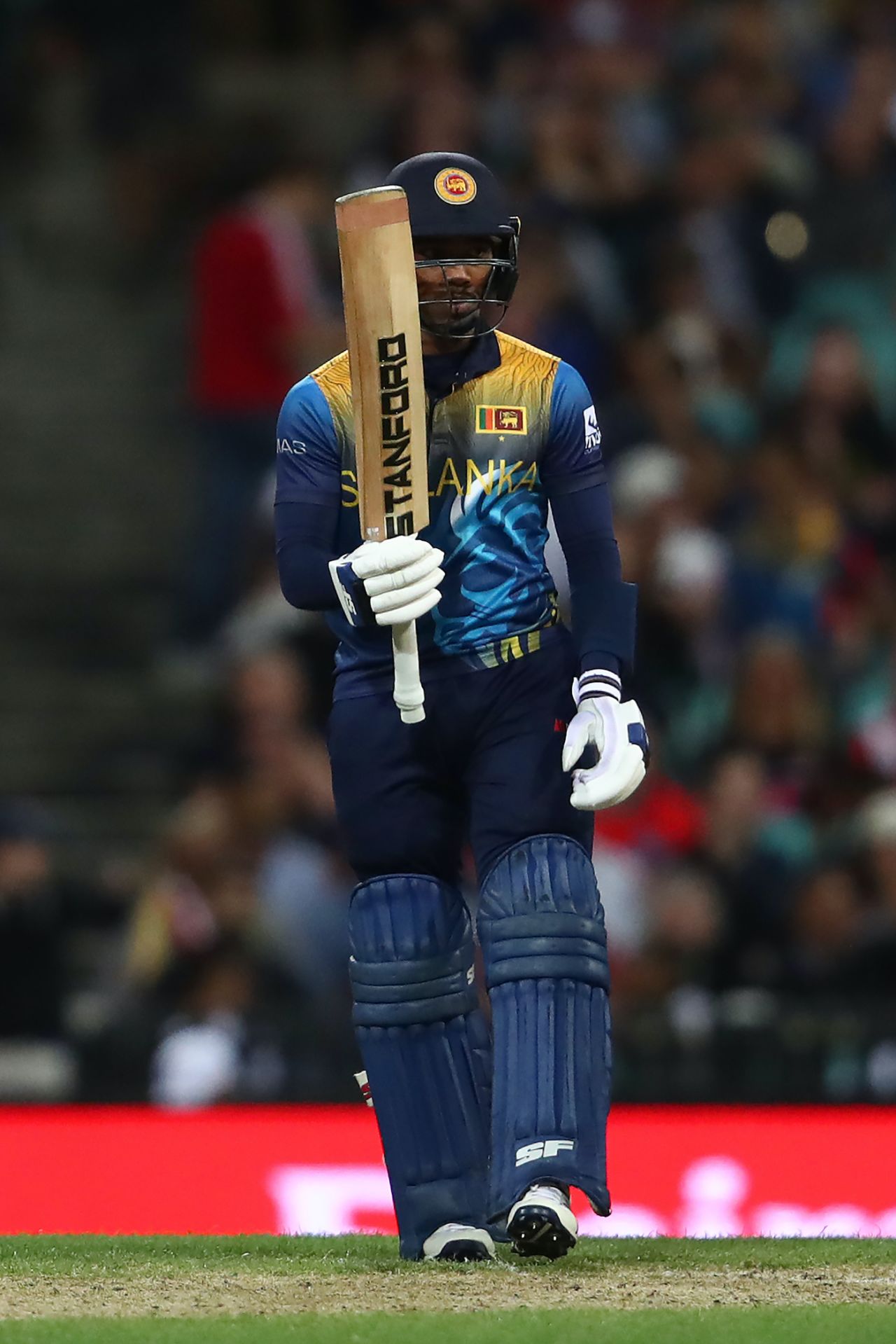 Pathum Nissanka celebrates after reaching fifty, England vs Sri Lanka, ICC Men's T20 World Cup 2022, Sydney, November 5, 2022
