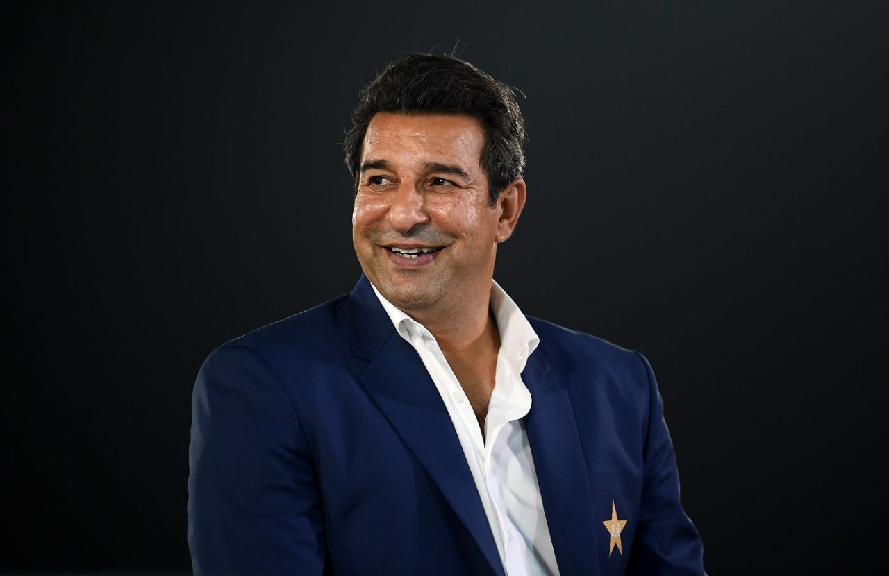 Wasim Akram looks on, Pakistan vs England, 4th T20I, Karachi, September 25, 2022