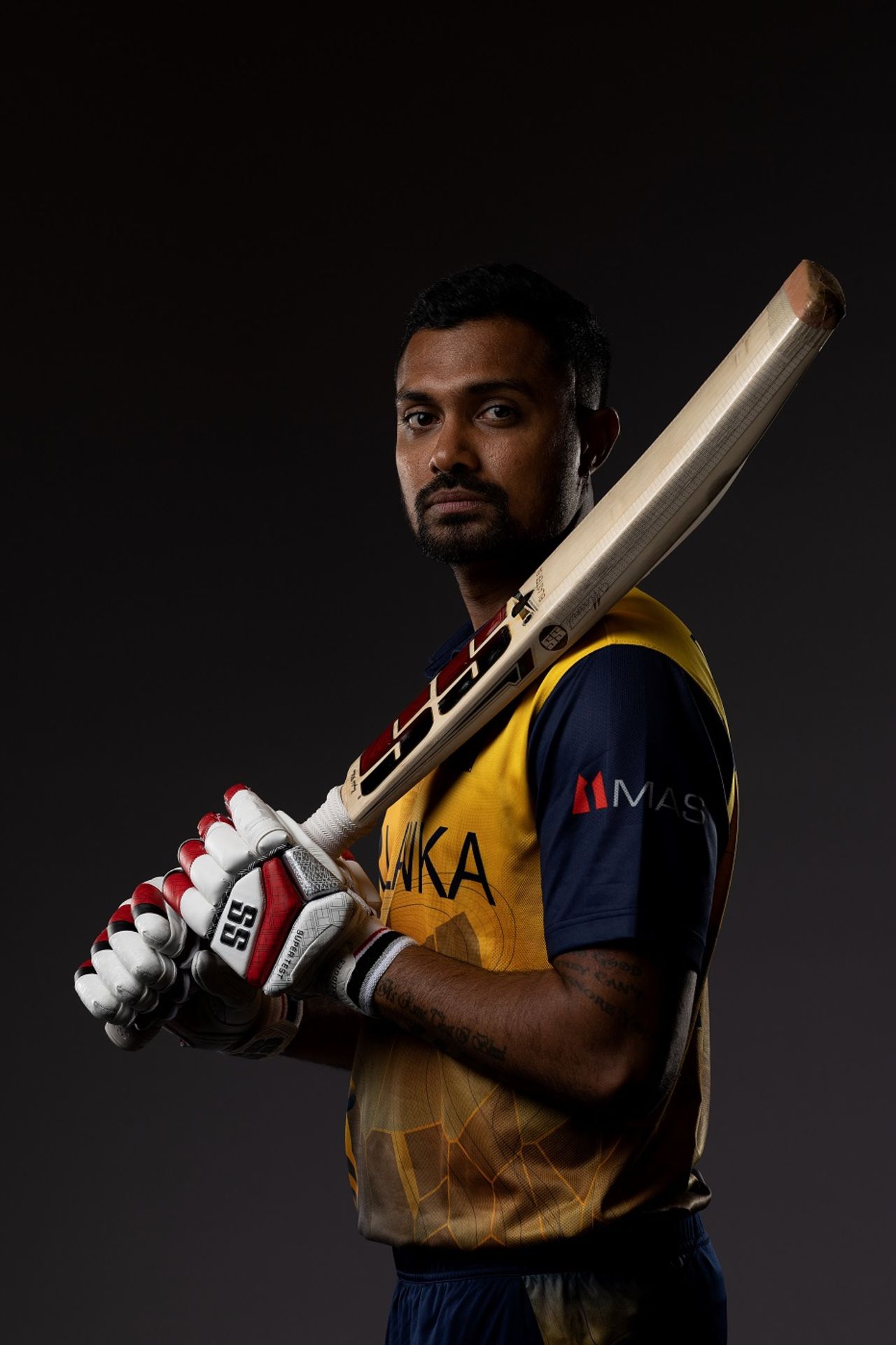 Danushka Gunathilaka poses for a picture ahead of the 2022 T20 World Cup, Melbourne, October 12, 2022 