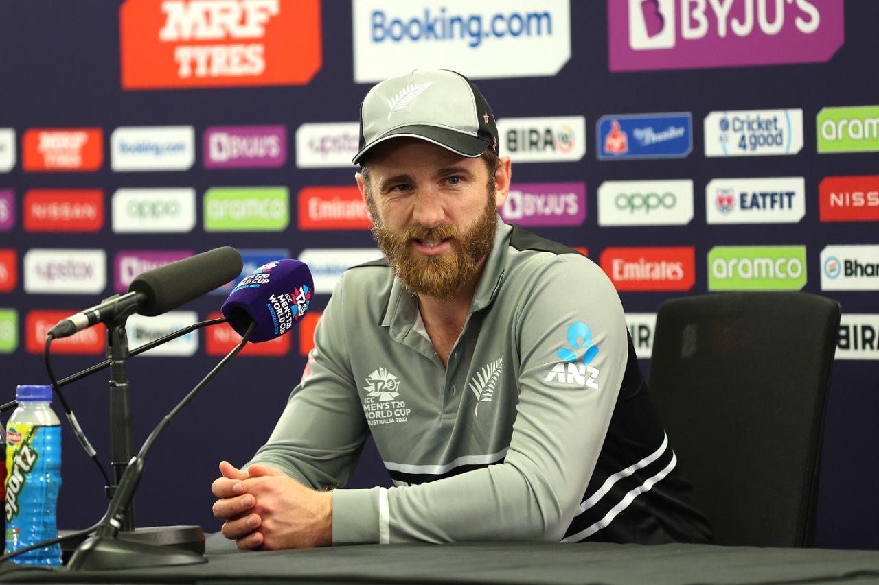 Kane Williamson speaks at a press conference, New Zealand vs Pakistan, T20 World Cup, 1st semi-final, Sydney, November 9, 2022
