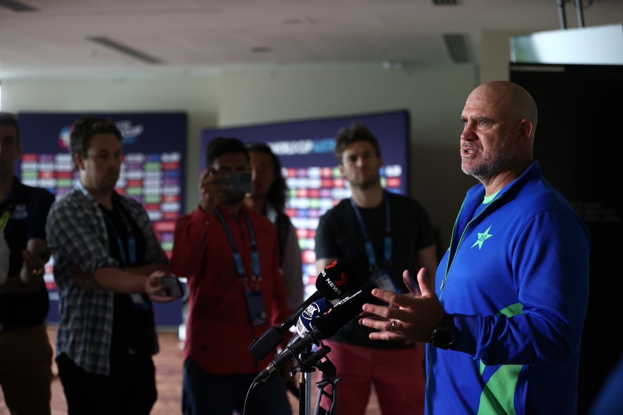 Matthew Hayden address the press ahead of the men's T20 World Cup final, Pakistan vs England, Men's T20 World Cup 2022, Melbourne, November 11, 2022