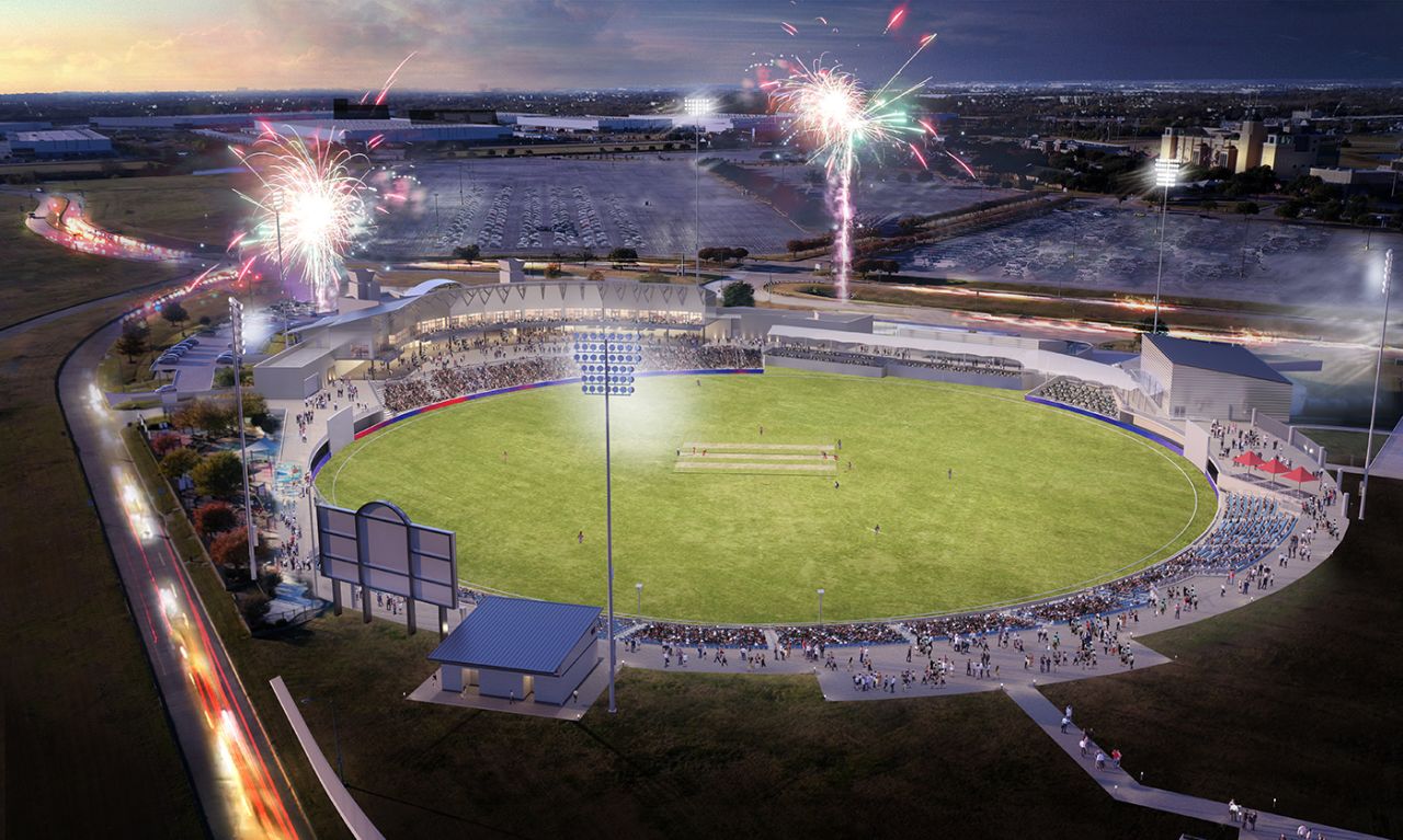 A computer generated image of the planned Grand Prairie Stadium, Dallas