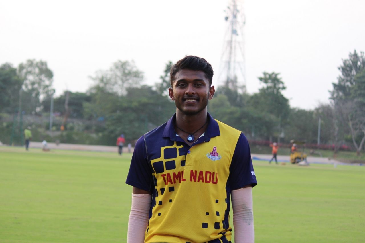 Sai Sudharsan hit 121 against Chhattisgarh, Chhattisgarh vs Tamil Nadu, Vijay Hazare Trophy 2022-23, Alur, November 15, 2022