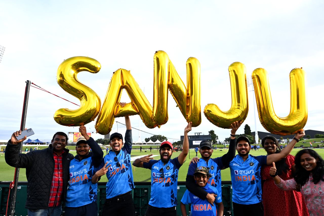 Big fans of Sanju Samson, you reckon? New Zealand vs India, 2nd T20I, Mount Maunganui, November 20, 2022