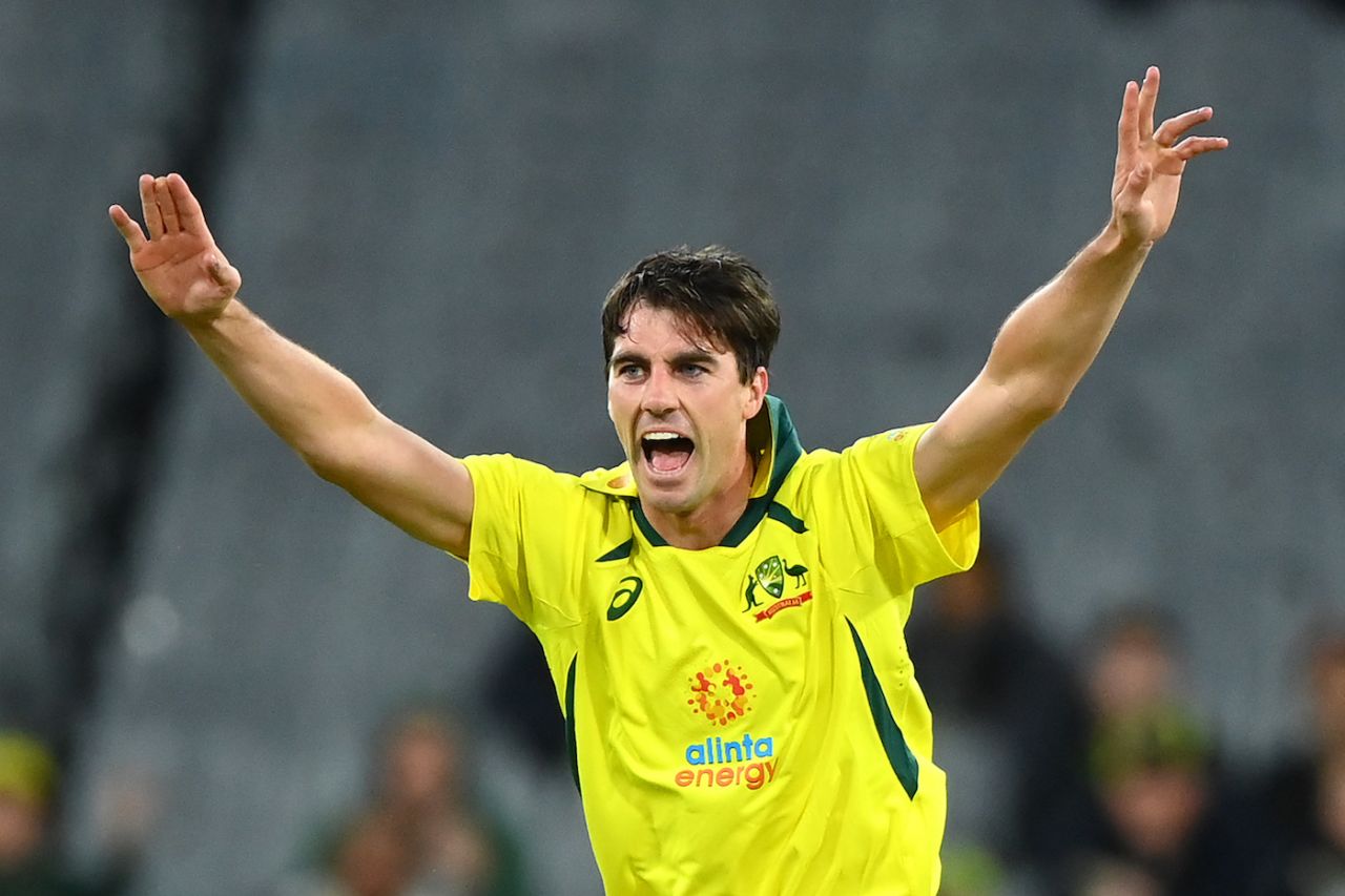 Pat Cummins sent back Jason Roy and Sam Billings in his early burst, Australia vs England, 3rd ODI, Melbourne, November 22, 2022