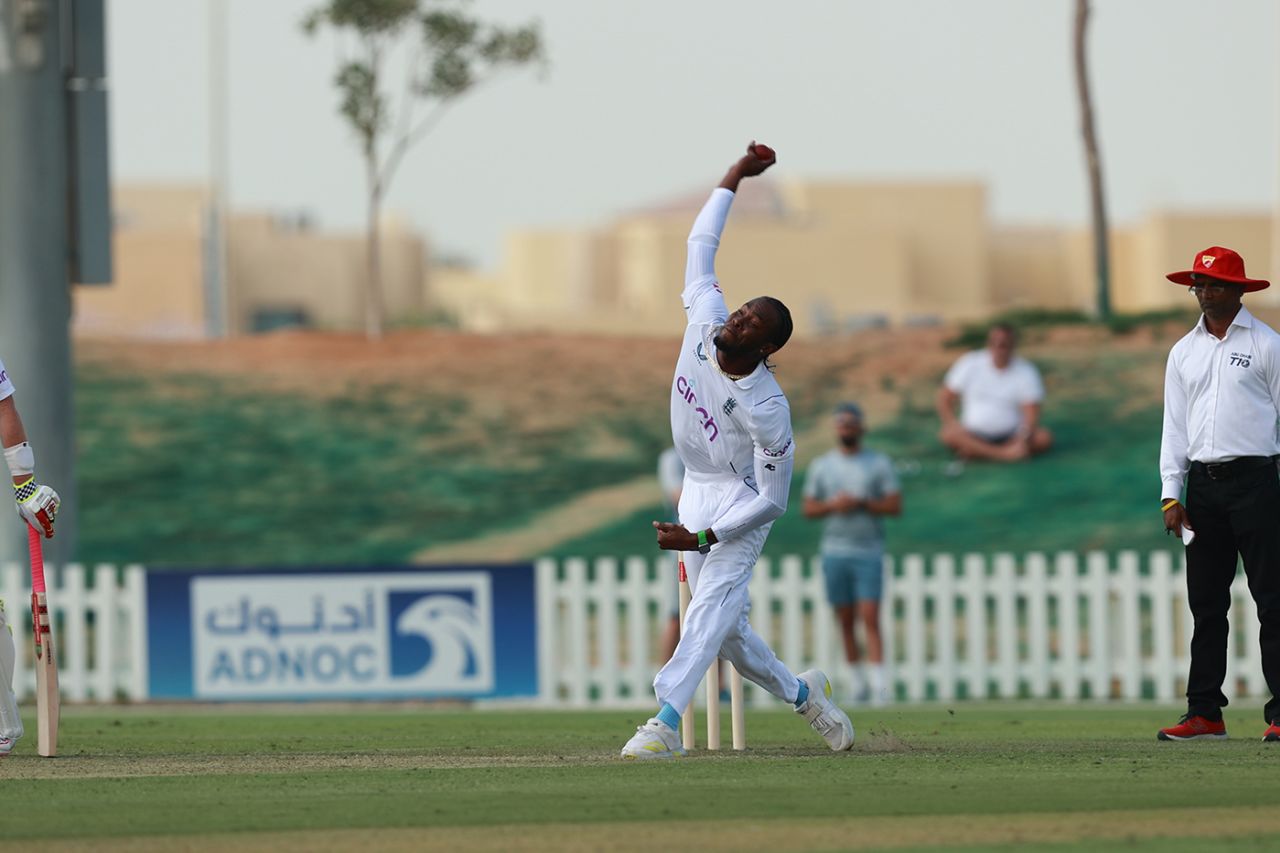 Jofra Archer was back in an England shirt, England vs England Lions, Tolerance Oval, Abu Dhabi, November 23, 2022