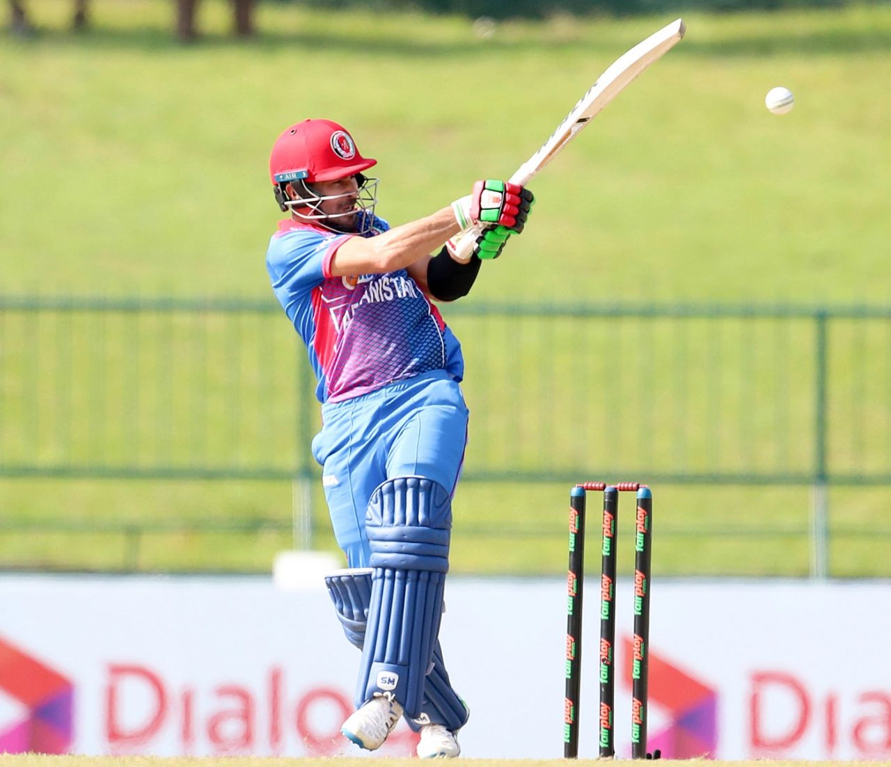 Rahmanullah Gurbaz takes on a Lahiru Kumara short ball, Sri Lanka vs Afghanistan, 1st men's ODI, Pallekele, November 25, 2022