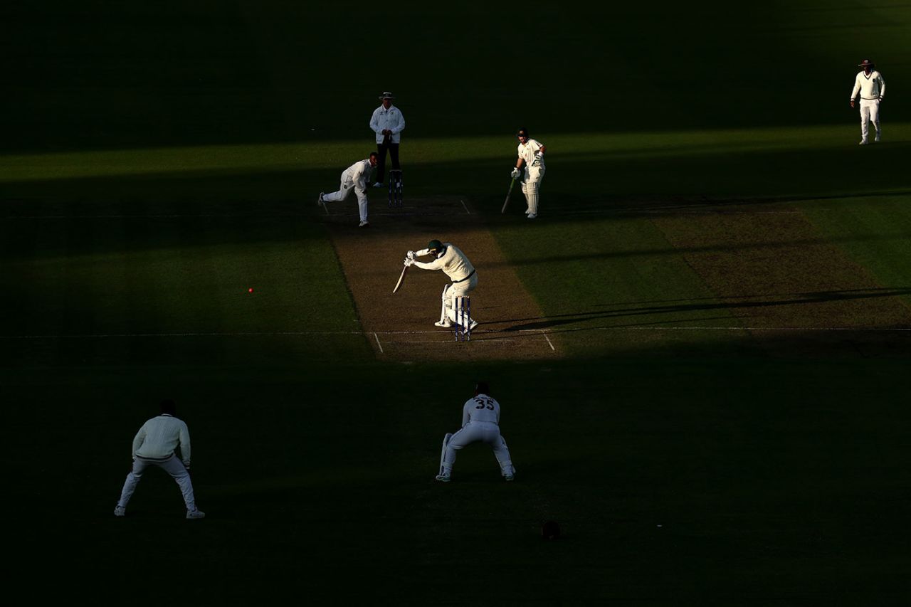 Matthew Renshaw drives into the sunlight, Prime Minister's XI vs West Indies, Tour match, Canberra, November 25, 2022