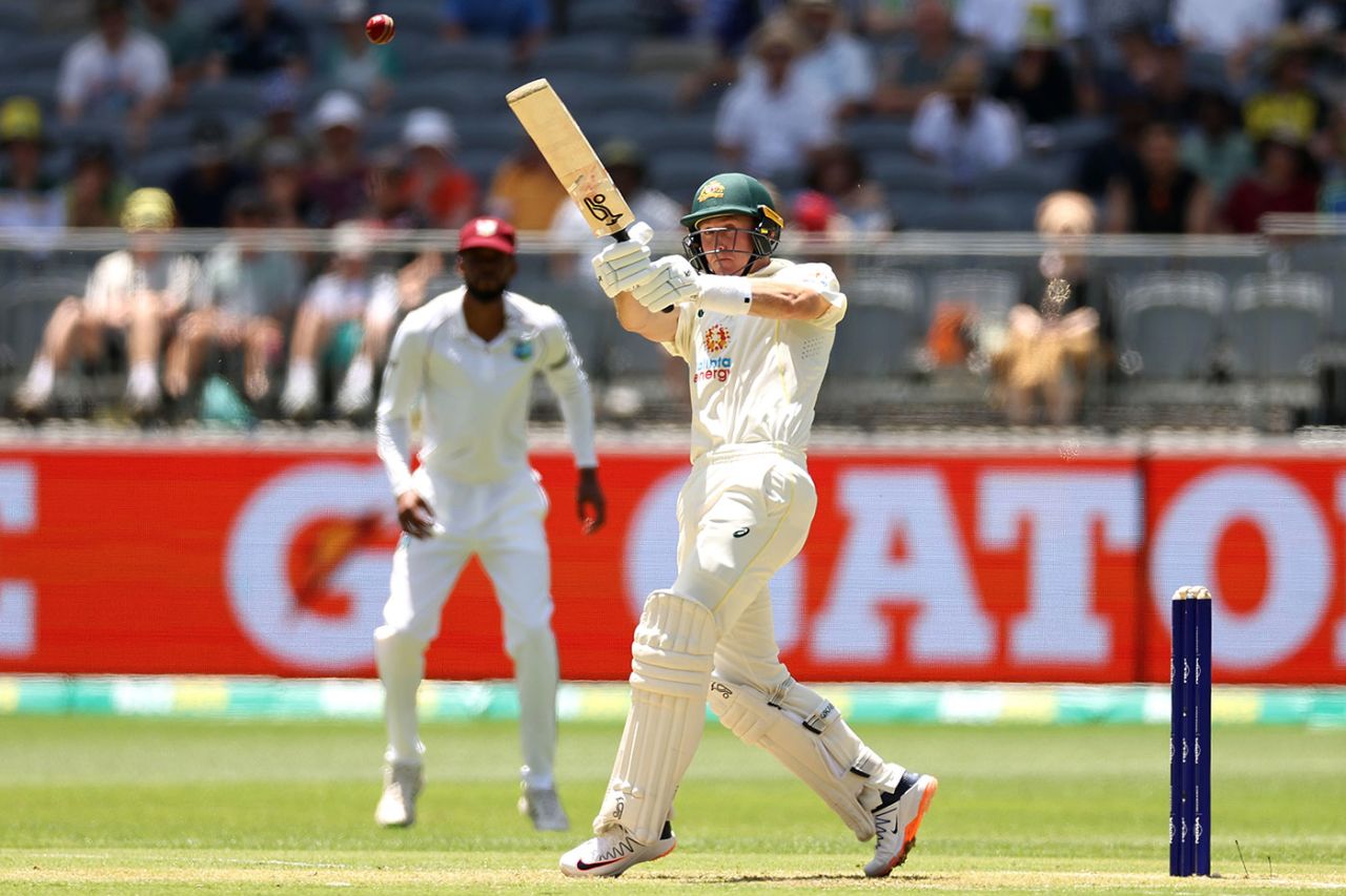 Marnus Labuschagne goes after the short ball, Australia vs West Indies, 1st Test, Perth, December 04, 2022