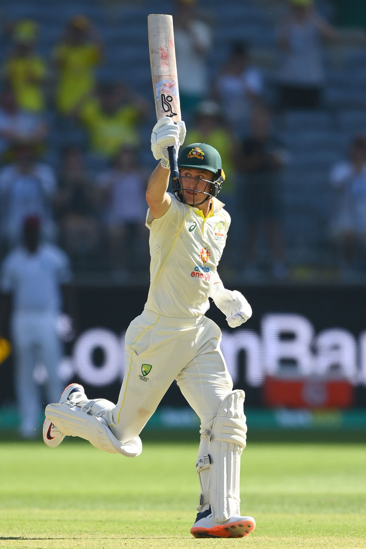 Marnus Labuschagne runs through for his century, Australia vs West Indies, 1st Test, Perth, 1st Day, November 30, 2022