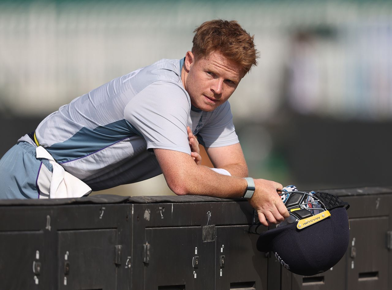 Ollie Pope during a net session ahead of the First Test against Pakistan, Rawalpindi, November 30, 2022