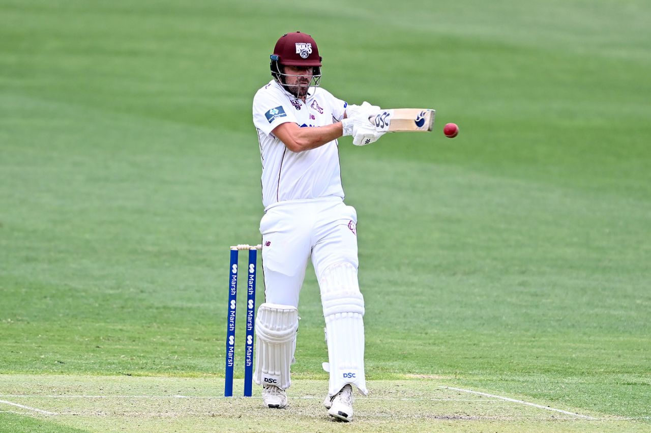 Joe Burns helped lay the foundation for Queensland, Queensland vs Western Australia, Sheffield Shield, Gabba, December 2, 2022