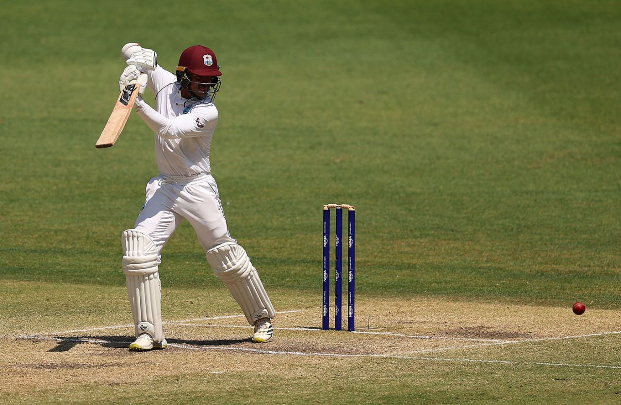 Tagenarine Chanderpaul again showed his solid technique, Australia vs West Indies, 1st Test, Perth, 4th day, December 3, 2022