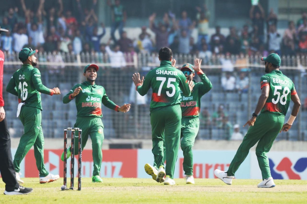 Shakib Al Hasan got rid of Rohit Sharma in his first over, Bangladesh vs India, 1st ODI, Dhaka, December 4, 2022
