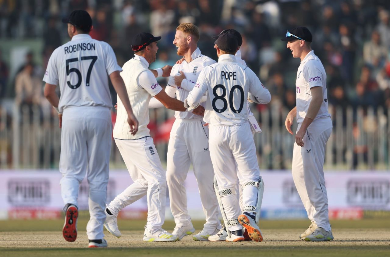 Ben Stokes dismissed Babar Azam as England made early inroads, Pakistan vs England, 1st Test, Rawalpindi, 4th day, December 4, 2022