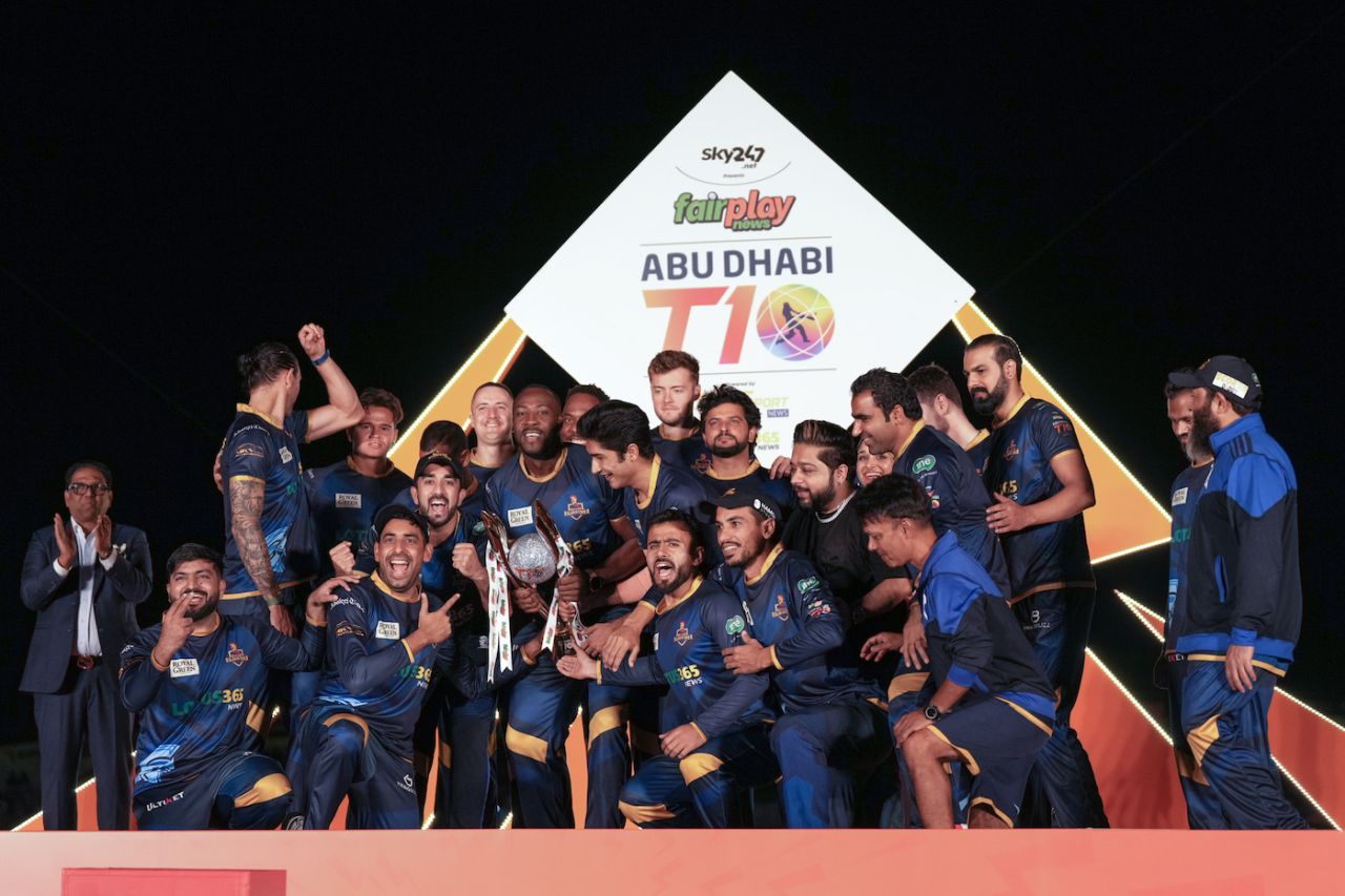 Deccan Gladiators won their second Abu Dhabi T10 title, Deccan Gladiators vs New York Strikers, Abu Dhabi T10, Final, Abu Dhabi, December 04, 2022