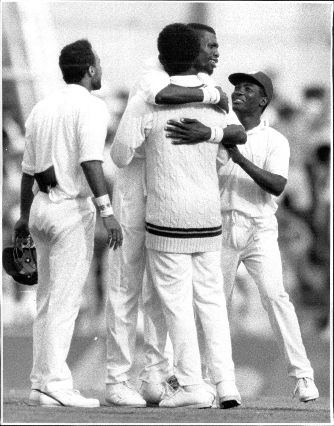 Curtly Ambrose took two wickets in the first innings, Australia vs West Indies, 3rd Test, 1st day, January 2, 1993