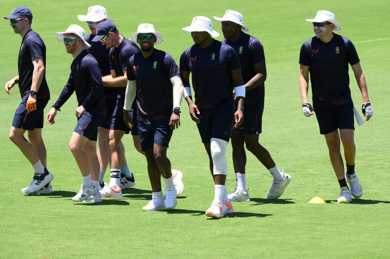 The South Africa contingent was seen in good spirits ahead of their Test series against Australia, Brisbane, Deember 6, 2022 