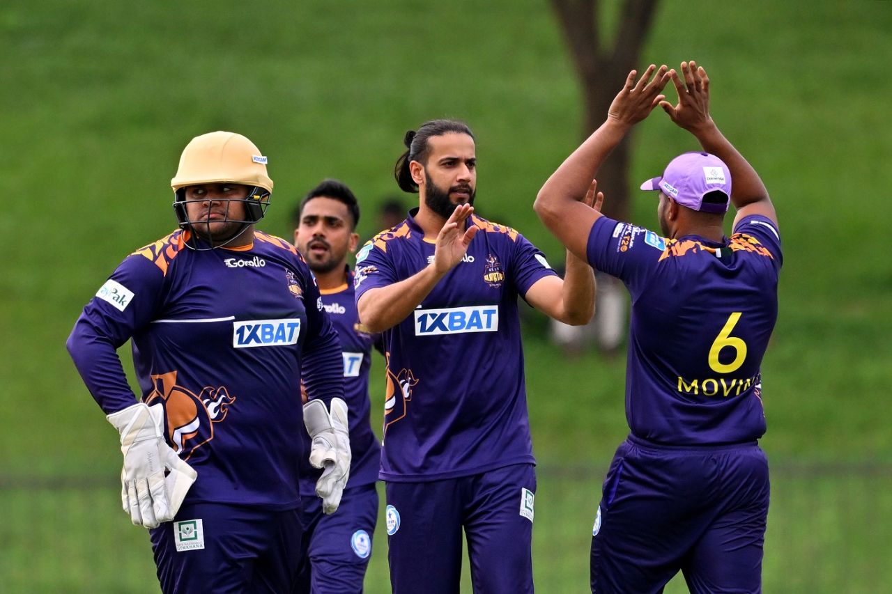 Imad Wasim picked two wickets to restrict Jaffna Kings, Jaffna Kings vs Galle Gladiators, Lanka Premier League 2022, Hambantota, December 6, 2022