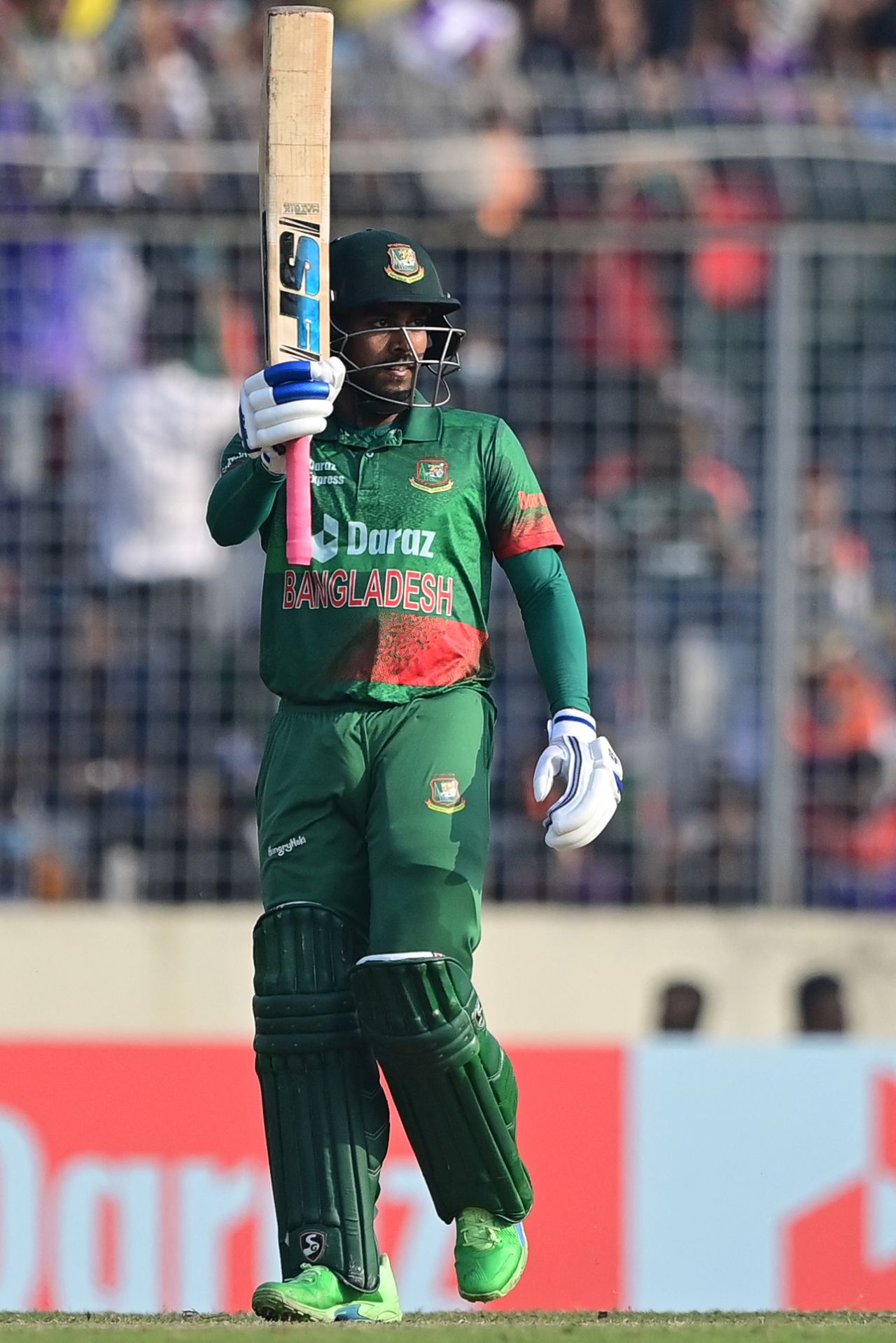 Mehidy Hasan Miraz followed up his match-winning 38* with a solid half-century, Bangladesh vs India, 2nd ODI, Dhaka, December 7, 2022