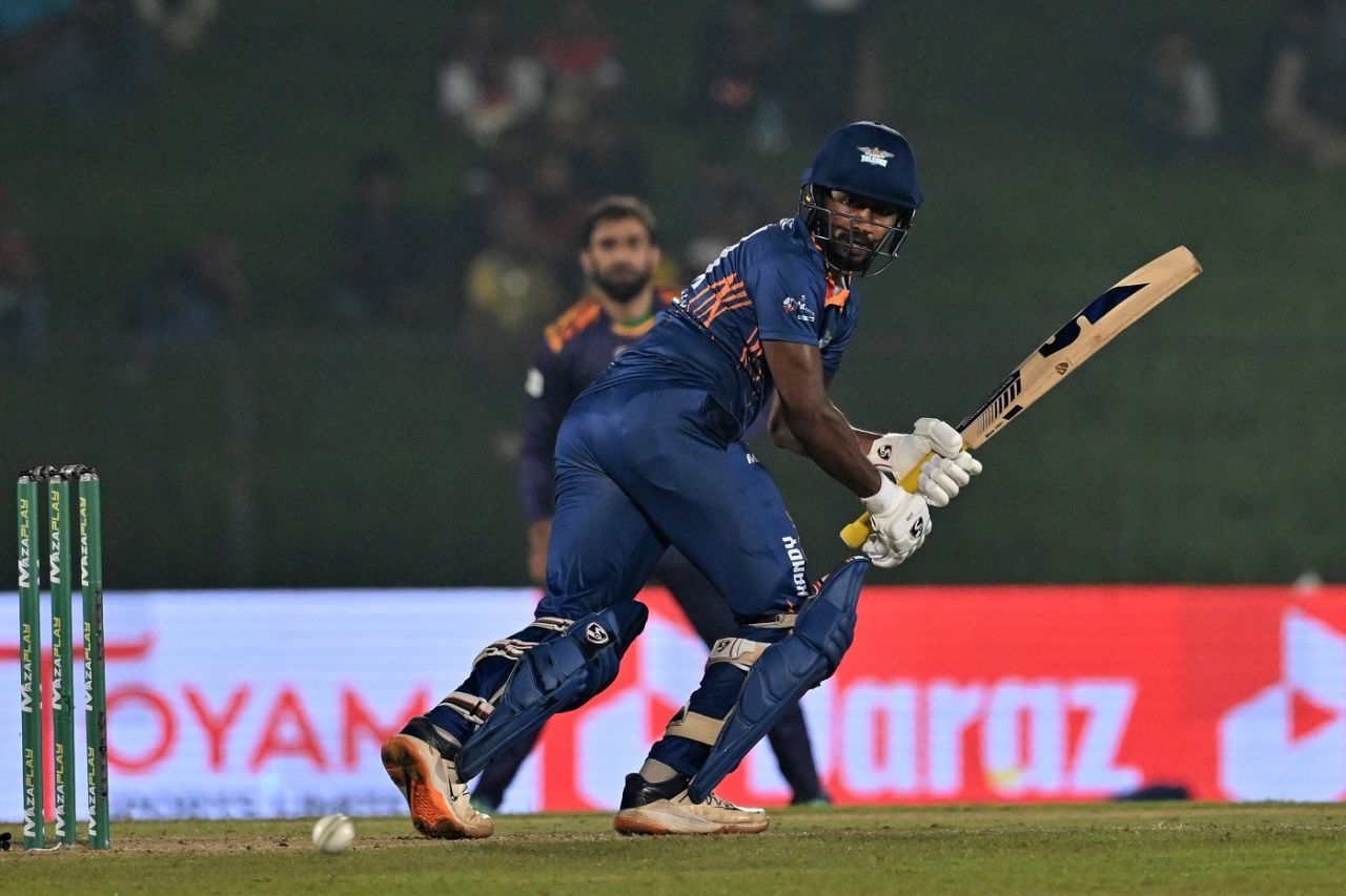 Kamindu Mendis flicks it fine, Galle Gladiators vs Kandy Falcons, LPL 2022, Hambantota, December 7, 2022