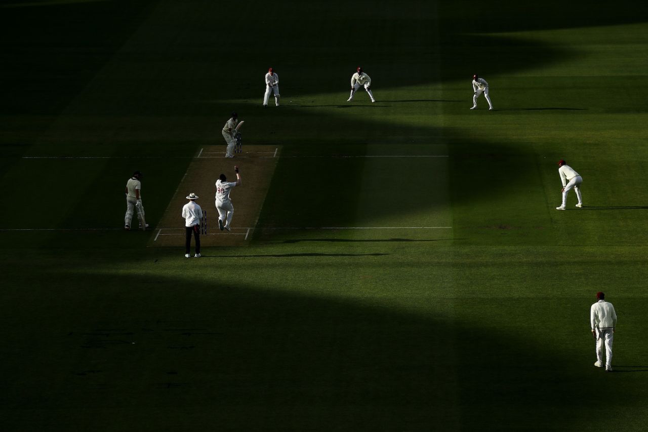 The shadows lengthen at the Adelaide oval, Australia vs West Indies, 2nd Test, Adelaide, 1st Day, December 8, 2022