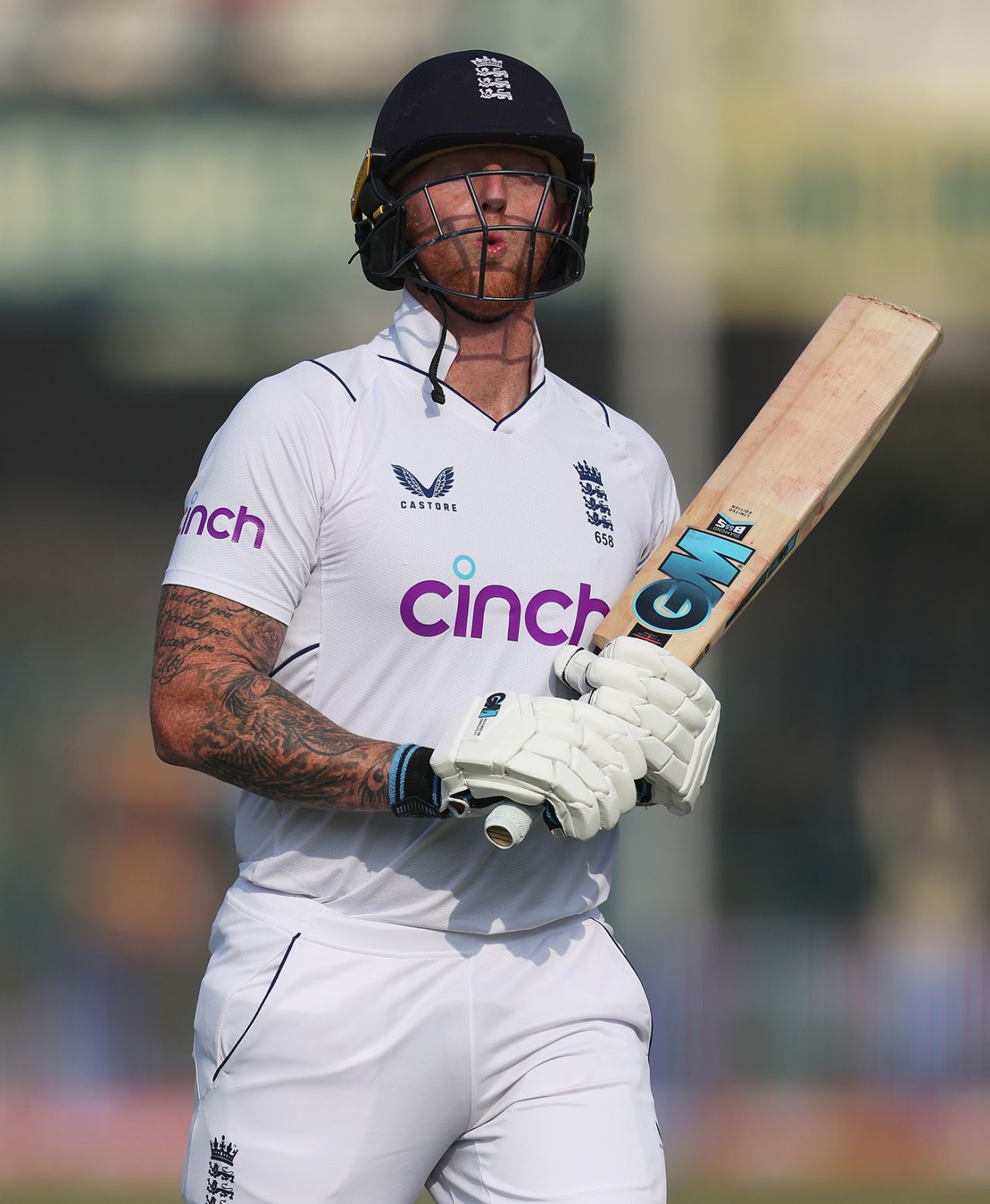 Ben Stokes reacts to his dismissal against Abrar Ahmed, Pakistan vs England, 2nd Test, Multan, 1st day, December 9, 2022