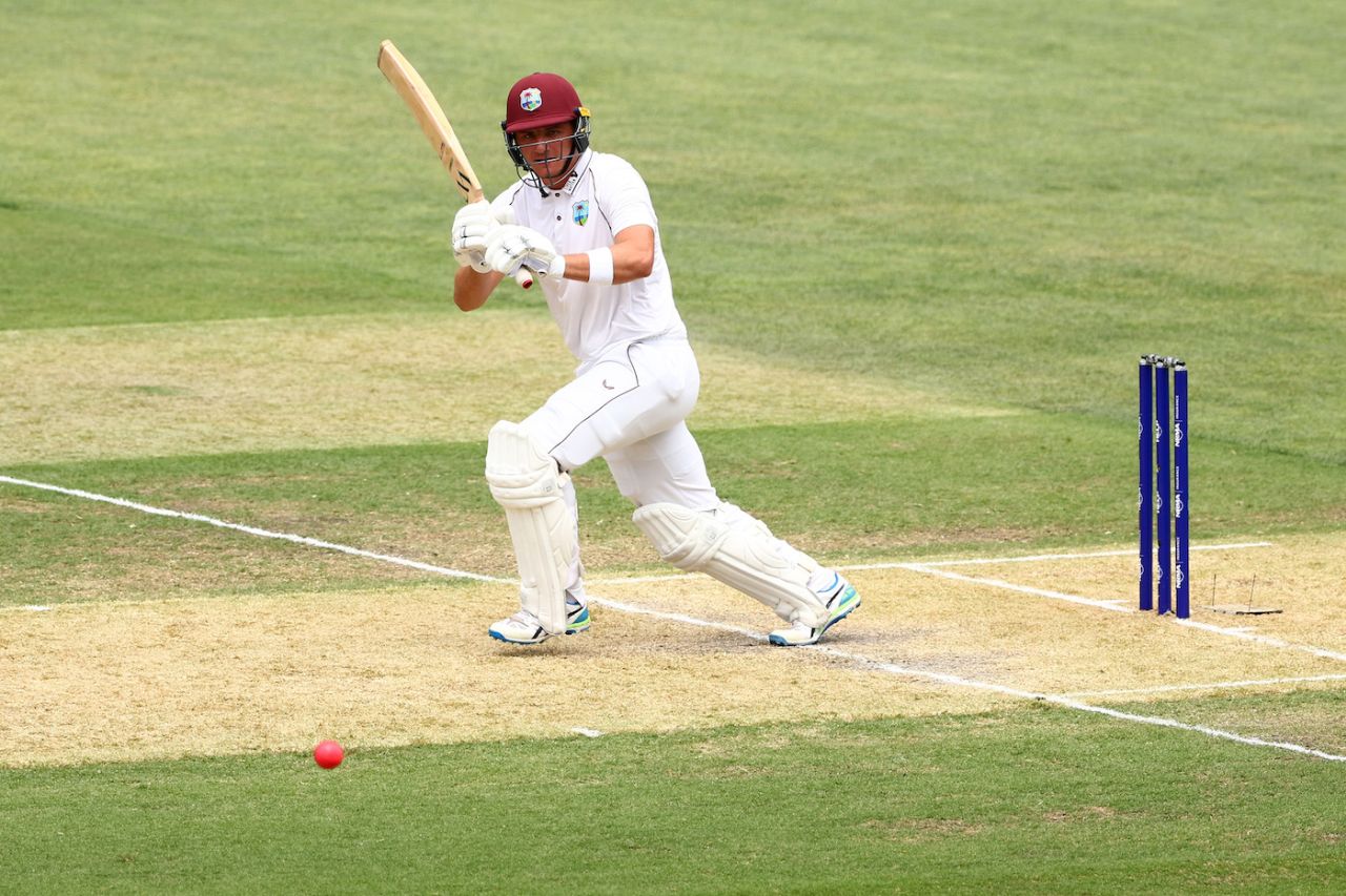 Joshua Da Silva tucks the ball into the leg side, Australia vs West Indies, 2nd Test, Adelaide, 3rd day, December 10, 2022