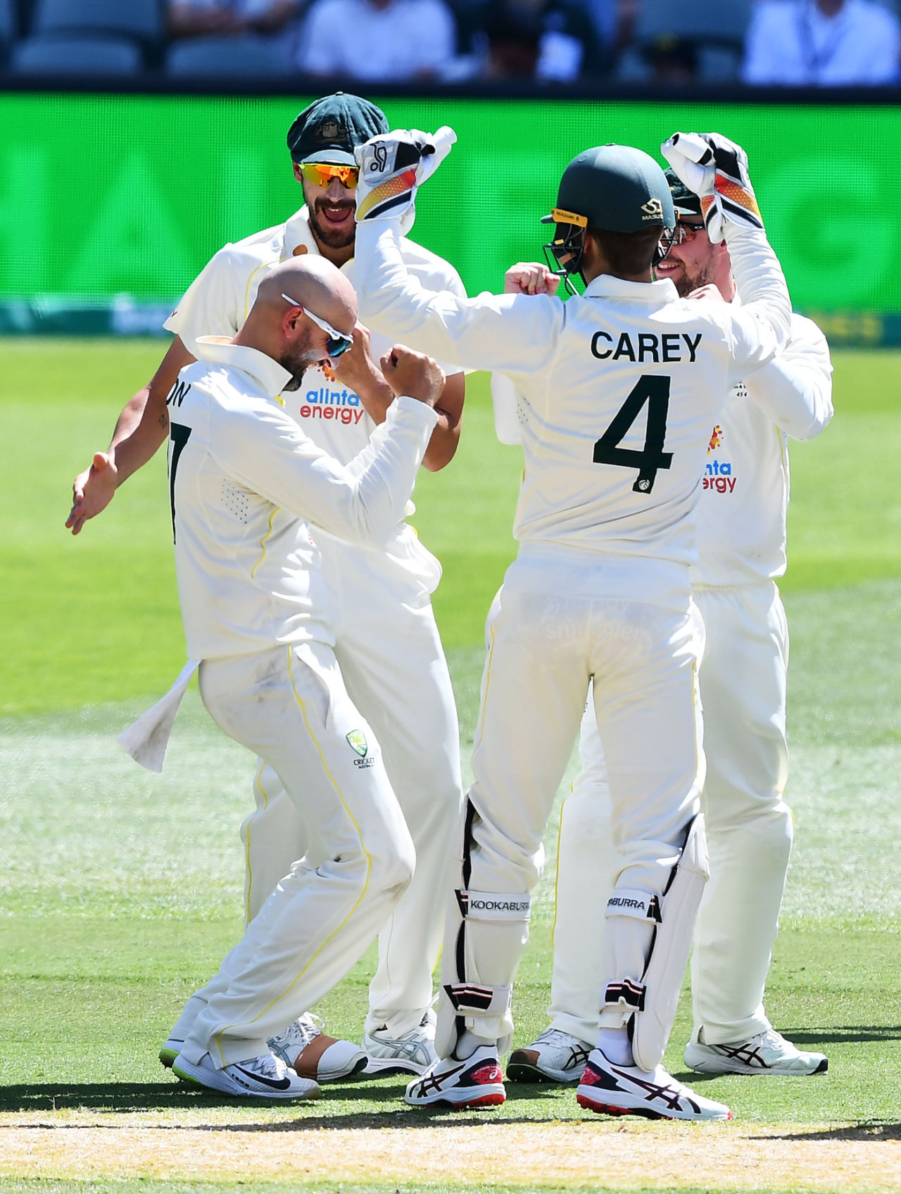 Nathan Lyon's review overturned the on-field decision much to his delight, Australia vs West Indies, 2nd Test, Adelaide, 3rd Day, December 10, 2022