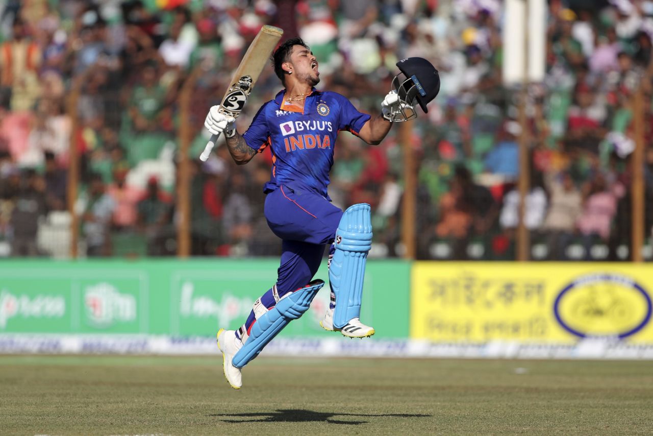 Ishan Kishan roars on getting to his double-hundred, Bangladesh vs India, 3rd ODI, Chattogram, December 10, 2022