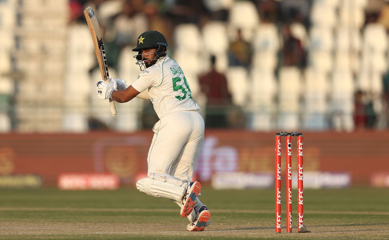 Saud Shakeel compiled a third consecutive half-century, Pakistan vs England, 2nd Test, Multan, 3rd day, December 11, 2022
