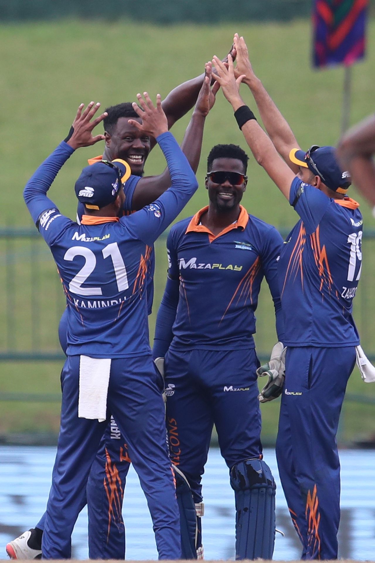 Carlos Brathwaite picked up 3 for 17 in four overs, Kandy Falcons vs Galle Gladiators, Lanka Premier League, Pallekelle, December 12, 2022