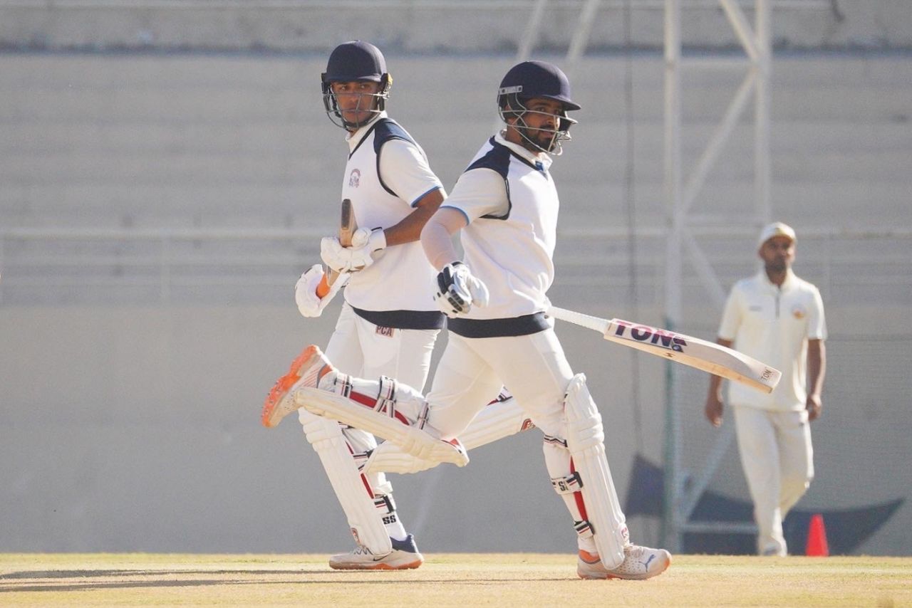 Abhishek Sharma and Prabhsimran Singh added 250 for the first wicket, Punjab vs Chandigarh, Mullanpur, 1st day, Ranji Trophy, December 13, 2022