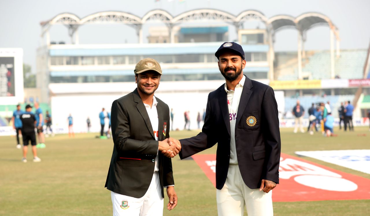 At the toss - KL Rahul called right, and opted to bat first, Bangladesh vs India, 1st Test, Chattogram, 1st day, December 14, 2022
