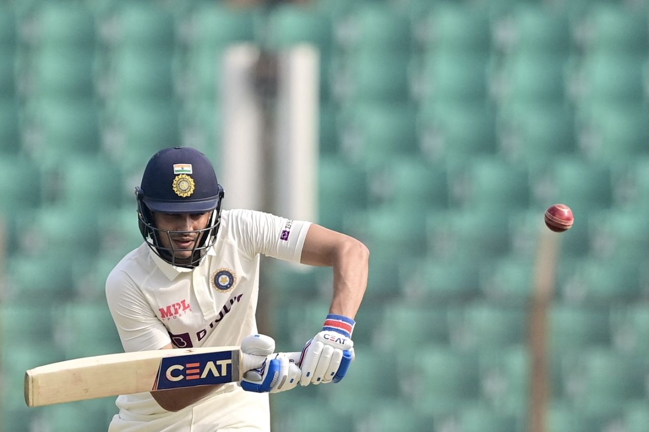 Shubman Gill looked solid at the top of the innings, Bangladesh vs India, 1st Test, Chattogram, 1st day, December 14, 2022