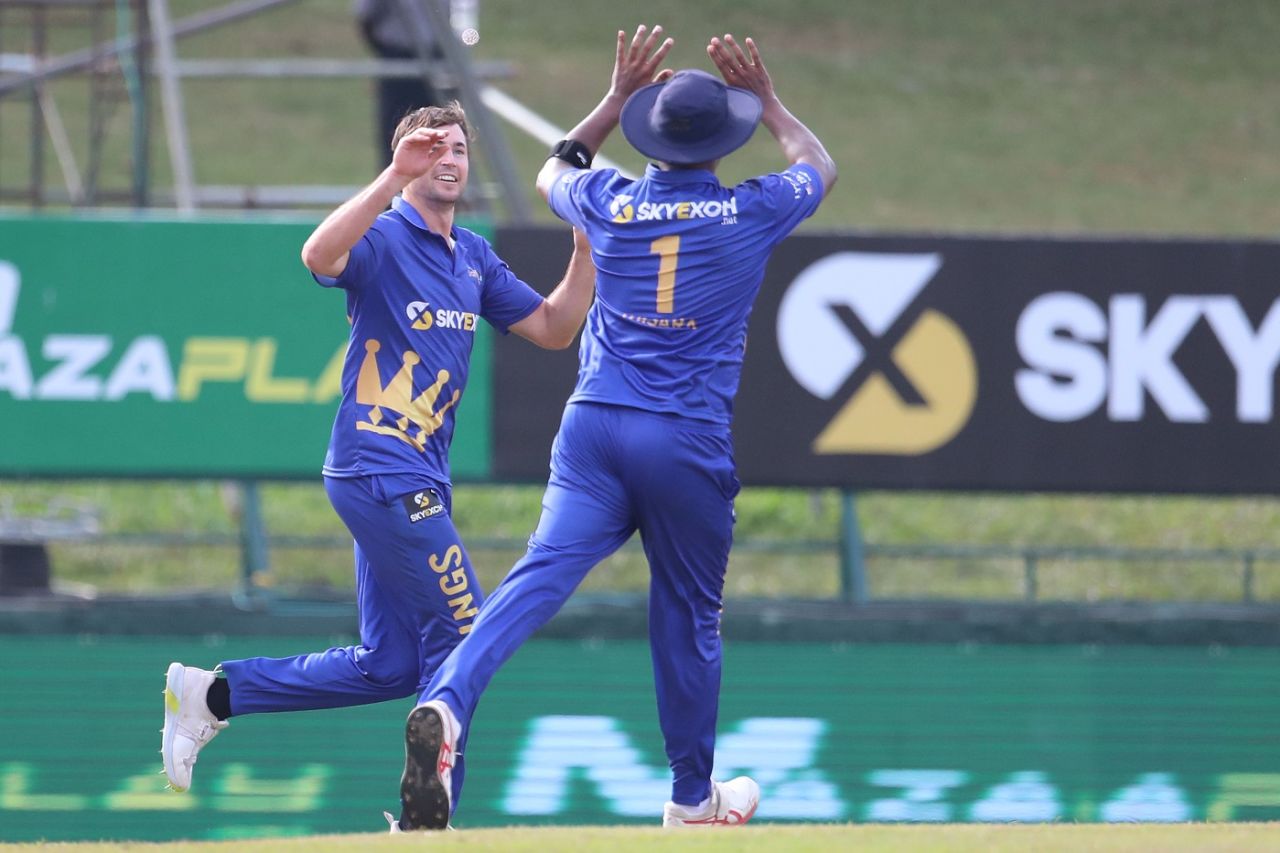 James Fuller returned 2 for 28 off his four overs, Jaffna Kings vs Kandy Falcons, LPL 2022, Pallekele, December 14, 2022