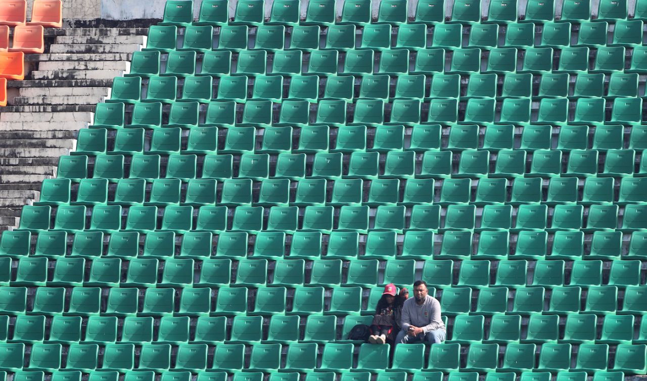 With Bangladesh up against it, a lot of the seats were empty, Bangladesh vs India, 1st Test, Chattogram, 4th day, December 17, 2022