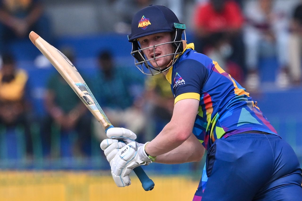 Jordan Cox scored a quick half-century, Dambulla Aura vs Galle Gladiators, LPL 2022, Colombo, December 17, 2022