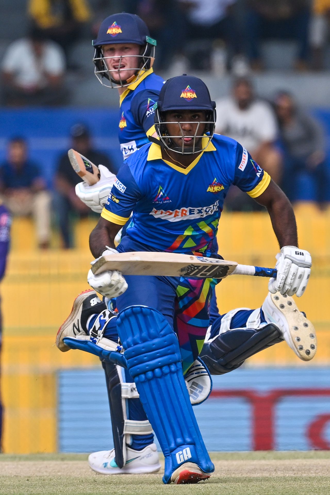 Jordan Cox and Shevon Daniel put together a big opening stand, Dambulla Aura vs Galle Gladiators, LPL 2022, Colombo, December 17, 2022