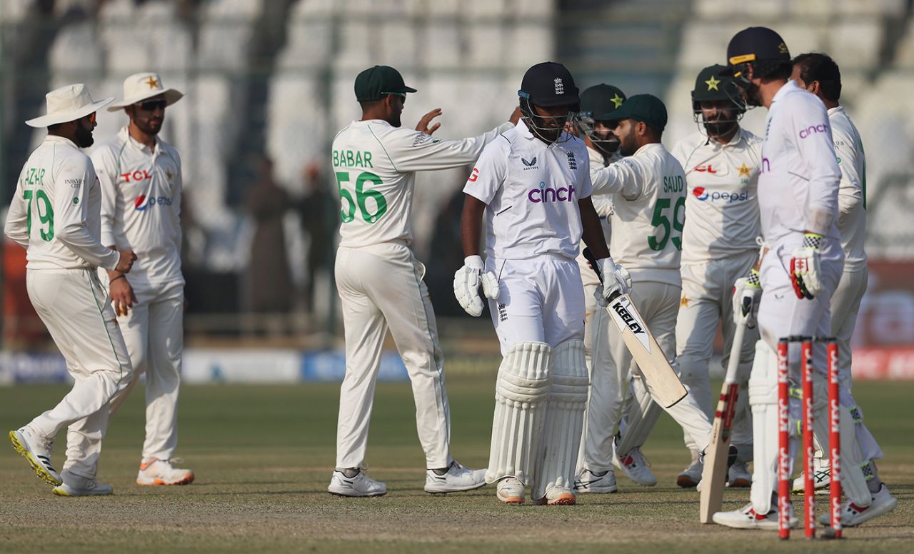 Rehan Ahmed fell cheaply on debut, Pakistan vs England, 3rd Test, Karachi, 2nd day, December 18, 2022