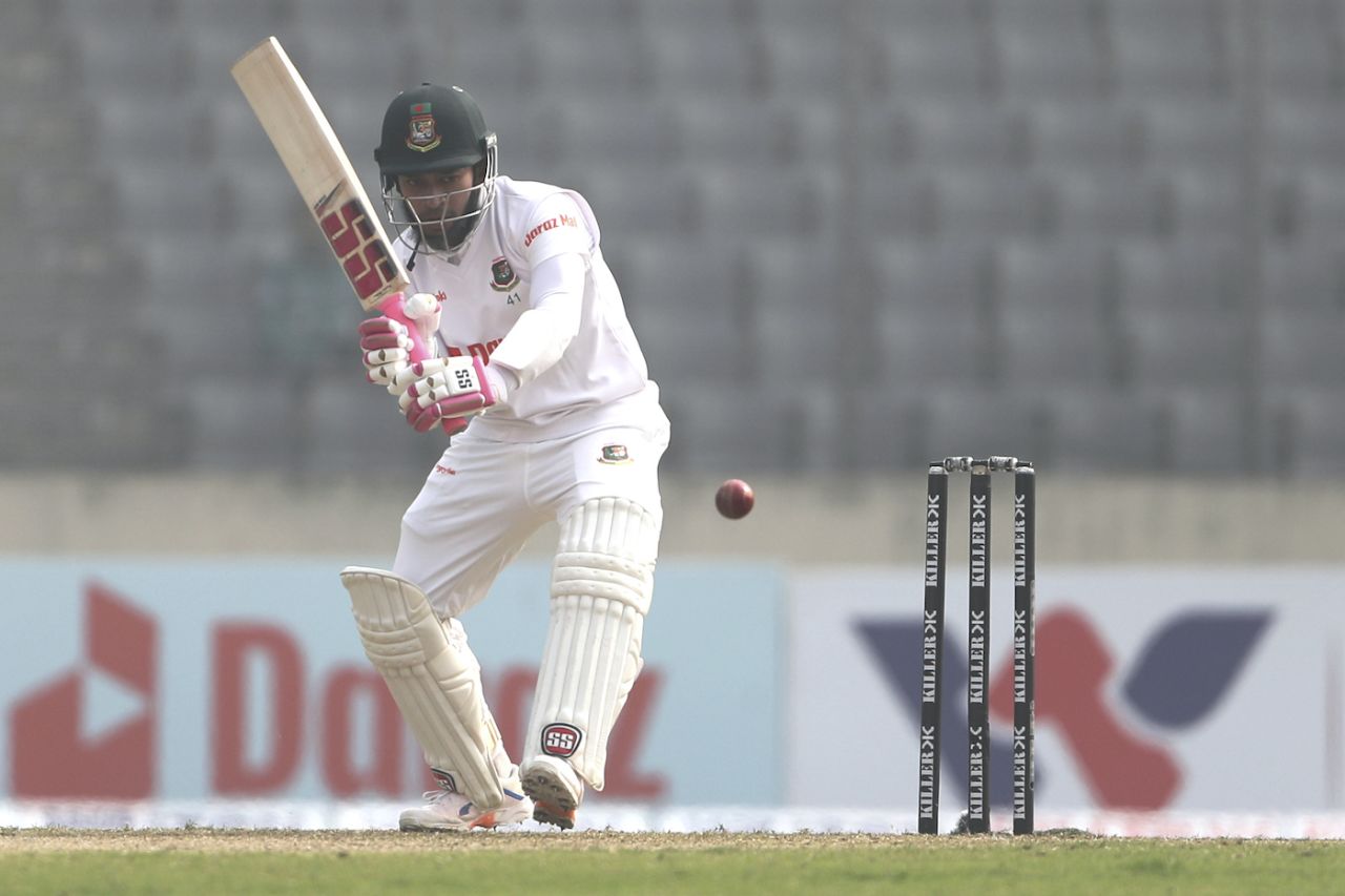 Mushfiqur Rahim plays the flick shot, Bangladesh vs India, 2nd Test, Mirpur, 1st Day, December 22, 2022