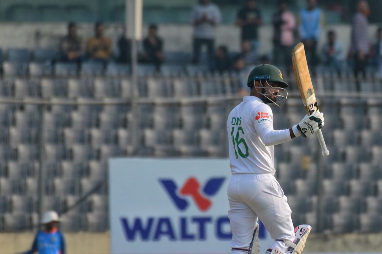Litton Das kept Bangladesh in the game with a battling half-century, Bangladesh vs India, 2nd Test, Dhaka, 3rd day, December 24, 2022
