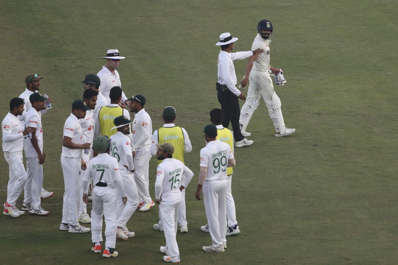 A few words were exchanged after Virat Kohli was dismissed, Bangladesh vs India, 2nd Test, Mirpur, 3rd day, December 24, 2022